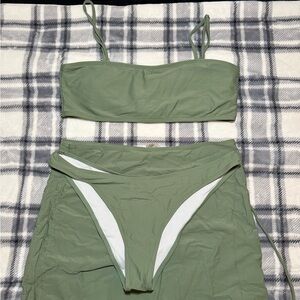 Green Women's Swimwear Set